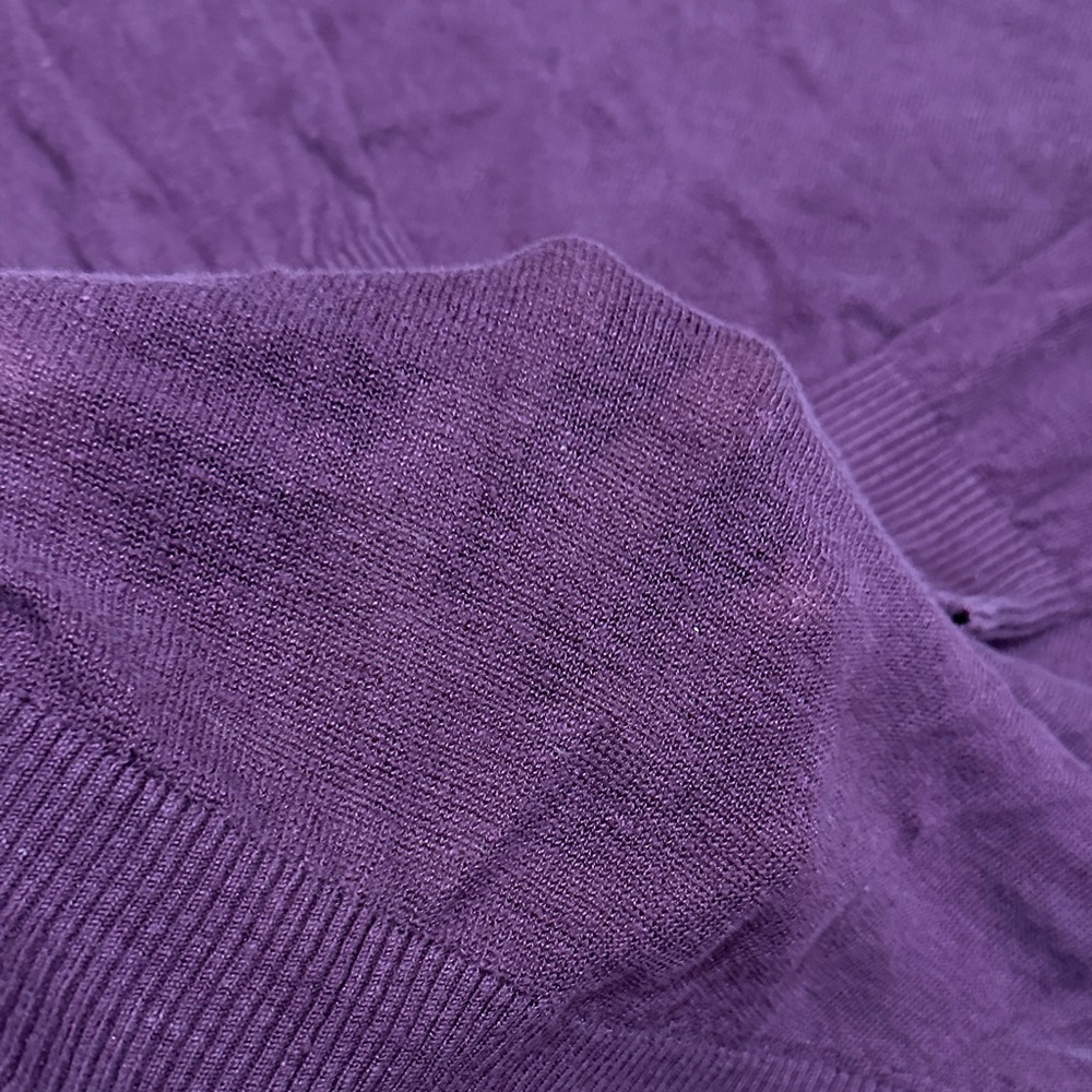 Tommy Bahama Deep Purple open front linen Cardigan - Picture 6 of 6